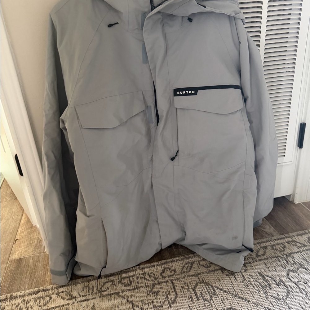 Burton Men's Light Gray Ski Jacket